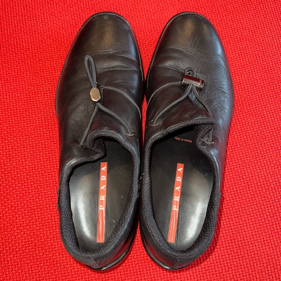 VINTAGE Prada Leather Loafers - Picture 6 of 8